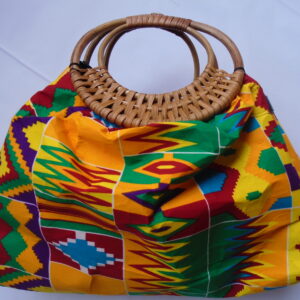 Ankara Knitted Cain Bag